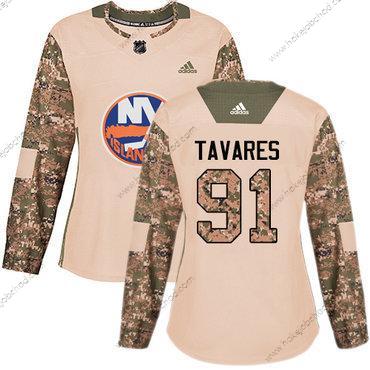 Adidas Žena New York Islanders #91 John Tavares Camo Autentické 2017 Veterans Day Sešitý NHL Dres