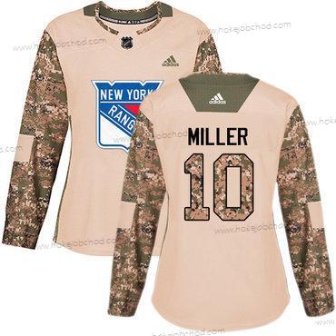 Adidas Žena New York Rangers #10 J.T. Miller Camo Autentické 2017 Veterans Day Sešitý NHL Dres