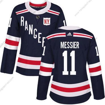 Adidas Žena New York Rangers #11 Mark Messier Námořnictvo Modrý Autentické 2018 Zimní Klasický Sešitý NHL Dres