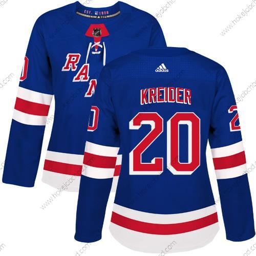 Adidas Žena New York Rangers #20 Chris Kreider Royal Modrý Domácí Autentické Sešitý NHL Dres