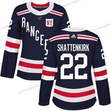 Adidas Žena New York Rangers #22 Kevin Shattenkirk Námořnictvo Modrý Autentické 2018 Zimní Klasický Sešitý NHL Dres