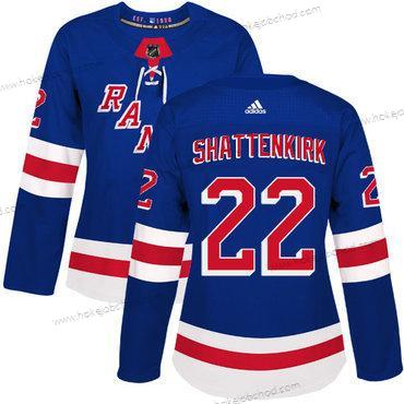 Adidas Žena New York Rangers #22 Kevin Shattenkirk Royal Modrý Domácí Autentické Sešitý NHL Dres