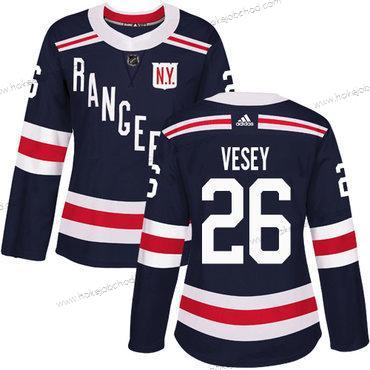 Adidas Žena New York Rangers #26 Jimmy Vesey Námořnictvo Modrý Autentické 2018 Zimní Klasický Sešitý NHL Dres