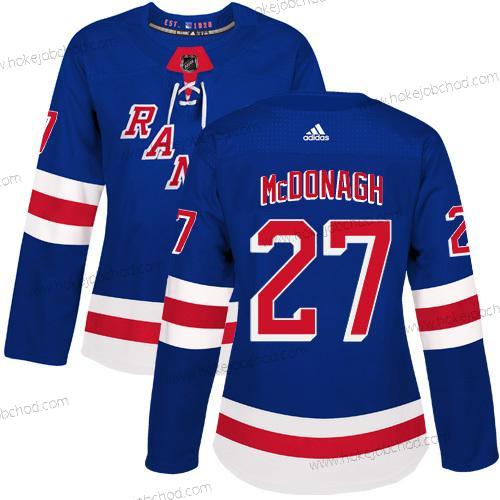 Adidas Žena New York Rangers #27 Ryan Mcdonagh Royal Modrý Domácí Autentické Sešitý NHL Dres