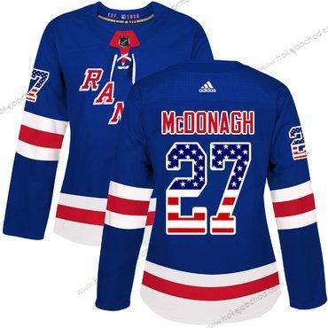 Adidas Žena New York Rangers #27 Ryan Mcdonagh Royal Modrý Domácí Autentické USA Flag Sešitý NHL Dres