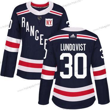 Adidas Žena New York Rangers #30 Henrik Lundqvist Námořnictvo Modrý Autentické 2018 Zimní Klasický Sešitý NHL Dres