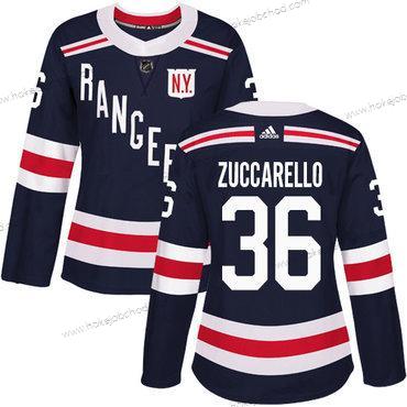 Adidas Žena New York Rangers #36 Mats Zuccarello Námořnictvo Modrý Autentické 2018 Zimní Klasický Sešitý NHL Dres