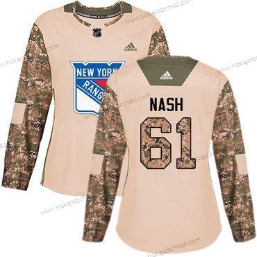 Adidas Žena New York Rangers #61 Rick Nash Camo Autentické 2017 Veterans Day Sešitý NHL Dres