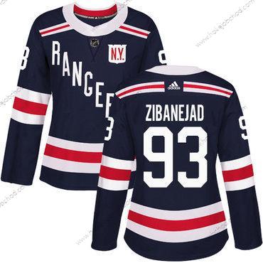 Adidas Žena New York Rangers #93 Mika Zibanejad Námořnictvo Modrý Autentické 2018 Zimní Klasický Sešitý NHL Dres