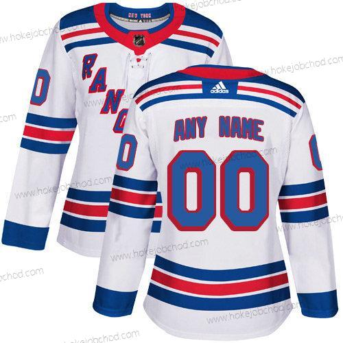 Adidas Žena New York Rangers Přizpůsobené NHL Autentické Bílý Dres