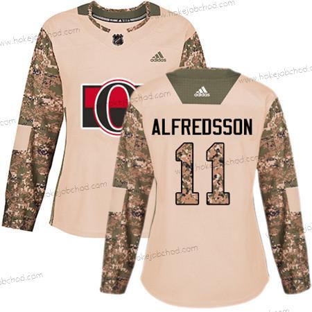 Adidas Žena Ottawa Senators #11 Daniel Alfredsson Camo Autentické 2017 Veterans Day Sešitý NHL Dres