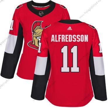 Adidas Žena Ottawa Senators #11 Daniel Alfredsson Červené Domácí Autentické Sešitý NHL Dres