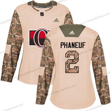 Adidas Žena Ottawa Senators #2 Dion Phaneuf Camo Autentické 2017 Veterans Day Sešitý NHL Dres