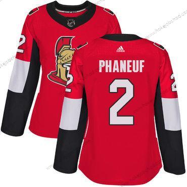 Adidas Žena Ottawa Senators #2 Dion Phaneuf Červené Domácí Autentické Sešitý NHL Dres