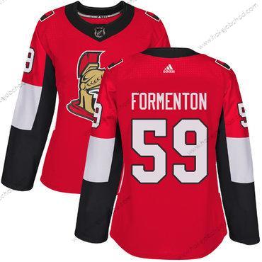 Adidas Žena Ottawa Senators #59 Alex Formenton Premier Červené Domácí NHL Dres