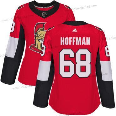 Adidas Žena Ottawa Senators #68 Mike Hoffman Červené Domácí Autentické Sešitý NHL Dres