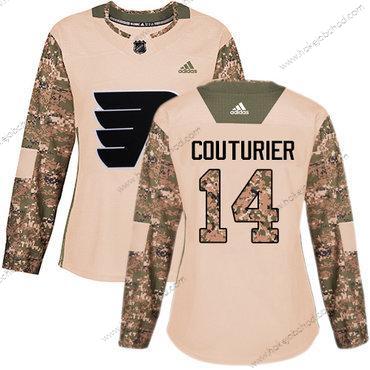 Adidas Žena Philadelphia Flyers #14 Sean Couturier Camo Autentické 2017 Veterans Day Sešitý NHL Dres