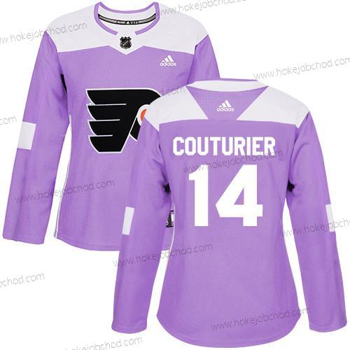 Adidas Žena Philadelphia Flyers #14 Sean Couturier Nachový Autentické Bojuje proti rakovině Sešitý NHL Dres