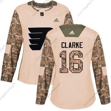 Adidas Žena Philadelphia Flyers #16 Bobby Clarke Camo Autentické 2017 Veterans Day Sešitý NHL Dres