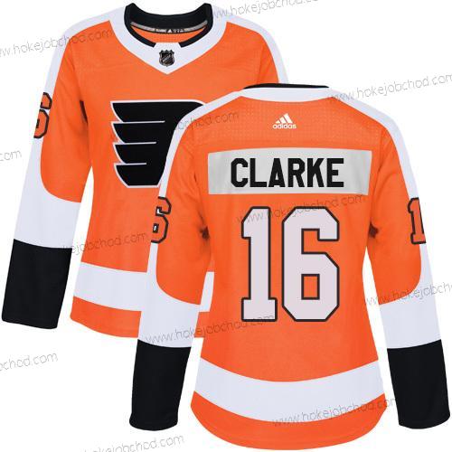 Adidas Žena Philadelphia Flyers #16 Bobby Clarke Oranžová Domácí Autentické Sešitý NHL Dres