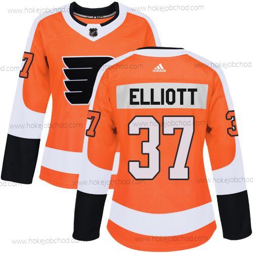 Adidas Žena Philadelphia Flyers #37 Brian Elliott Oranžová Domácí Autentické Sešitý NHL Dres