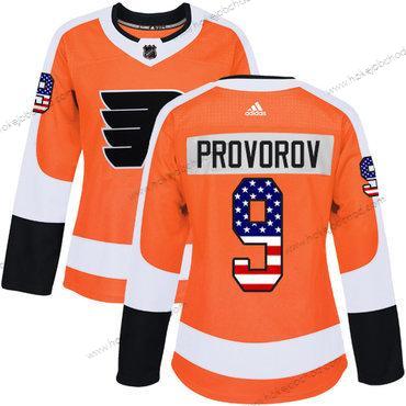 Adidas Žena Philadelphia Flyers #9 Ivan Provorov Oranžová Domácí Autentické USA Flag Sešitý NHL Dres