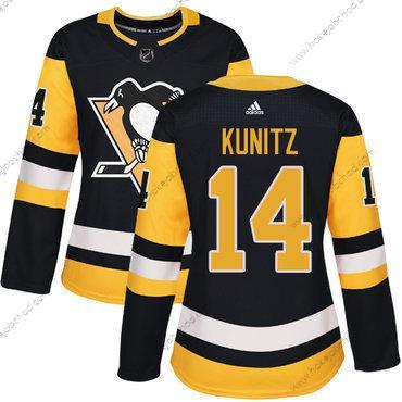 Adidas Žena Pittsburgh Penguins #14 Chris Kunitz Černá Domácí Autentické Sešitý NHL Dres