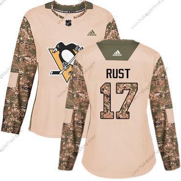 Adidas Žena Pittsburgh Penguins #17 Bryan Rust Camo Autentické 2017 Veterans Day Sešitý NHL Dres