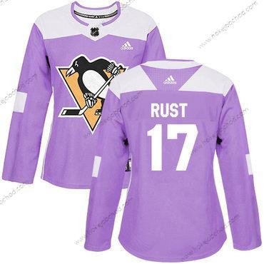 Adidas Žena Pittsburgh Penguins #17 Bryan Rust Nachový Autentické Bojuje proti rakovině Sešitý NHL Dres