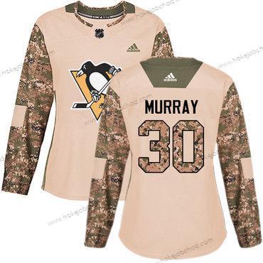 Adidas Žena Pittsburgh Penguins #30 Matt Murray Camo Autentické 2017 Veterans Day Sešitý NHL Dres