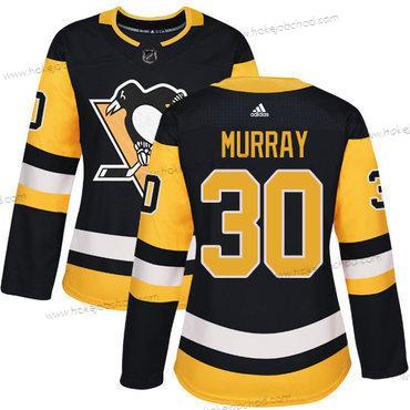 Adidas Žena Pittsburgh Penguins #30 Matt Murray Černá Domácí Autentické Sešitý NHL Dres