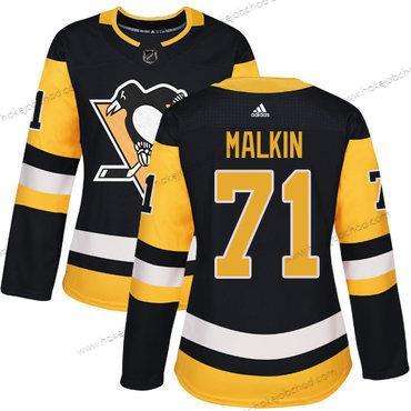 Adidas Žena Pittsburgh Penguins #71 Evgeni Malkin Černá Domácí Autentické Sešitý NHL Dres