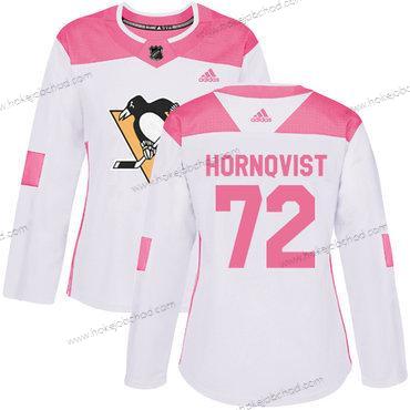 Adidas Žena Pittsburgh Penguins #72 Patric Hornqvist Bílý Růžový Autentické Sešitý NHL Dres