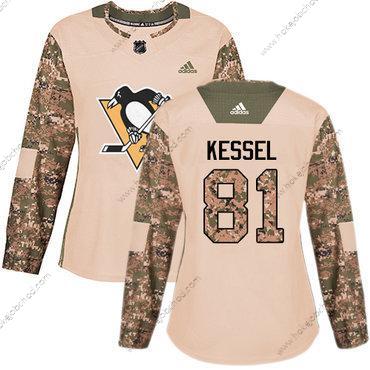 Adidas Žena Pittsburgh Penguins #81 Phil Kessel Camo Autentické 2017 Veterans Day Sešitý NHL Dres