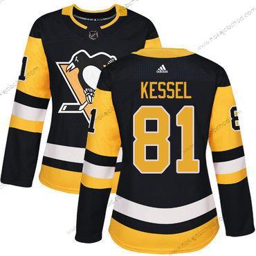 Adidas Žena Pittsburgh Penguins #81 Phil Kessel Černá Domácí Autentické Sešitý NHL Dres