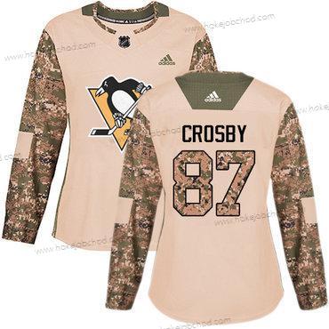 Adidas Žena Pittsburgh Penguins #87 Sidney Crosby Camo Autentické 2017 Veterans Day Sešitý NHL Dres