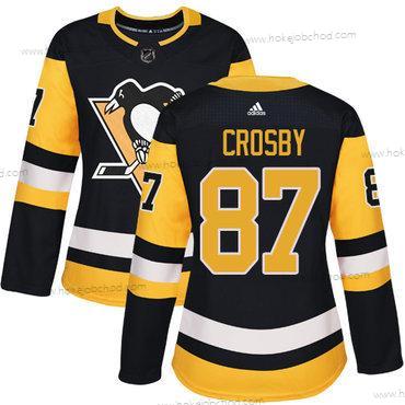 Adidas Žena Pittsburgh Penguins #87 Sidney Crosby Černá Domácí Autentické Sešitý NHL Dres