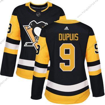 Adidas Žena Pittsburgh Penguins #9 Pascal Dupuis Černá Domácí Autentické Sešitý NHL Dres