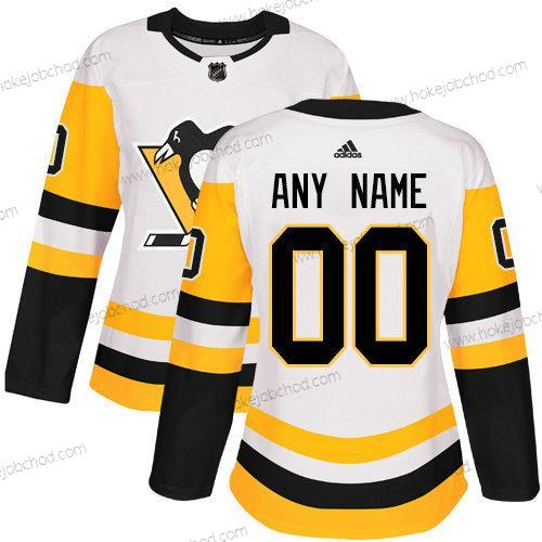 Adidas Žena Pittsburgh Penguins Přizpůsobené NHL Autentické Bílý Dres