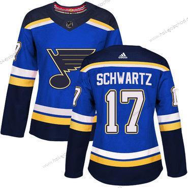 Adidas Žena St. Louis Blues #17 Jaden Schwartz Modrý Domácí Autentické Sešitý NHL Dres