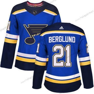 Adidas Žena St. Louis Blues #21 Patrik Berglund Modrý Domácí Autentické Sešitý NHL Dres