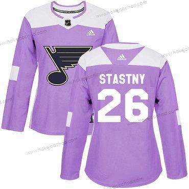 Adidas Žena St. Louis Blues #26 Paul Stastny Nachový Autentické Bojuje proti rakovině Sešitý NHL Dres