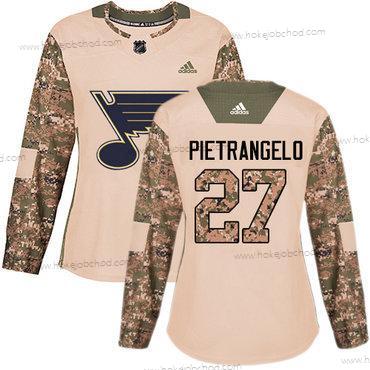 Adidas Žena St. Louis Blues #27 Alex Pietrangelo Camo Autentické 2017 Veterans Day Sešitý NHL Dres