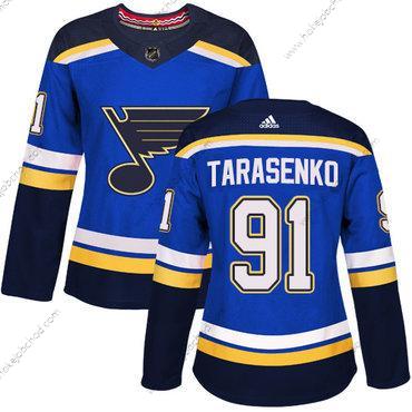 Adidas Žena St. Louis Blues #91 Vladimir Tarasenko Modrý Domácí Autentické Sešitý NHL Dres