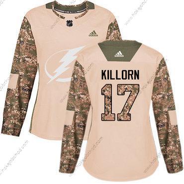 Adidas Žena Tampa Bay Lightning #17 Alex Killorn Camo Autentické 2017 Veterans Day Sešitý NHL Dres