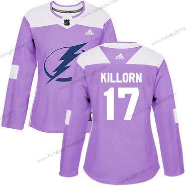 Adidas Žena Tampa Bay Lightning #17 Alex Killorn Nachový Autentické Bojuje proti rakovině Sešitý NHL Dres