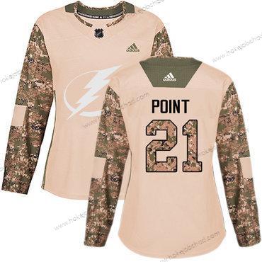 Adidas Žena Tampa Bay Lightning #21 Brayden Point Camo Autentické 2017 Veterans Day Sešitý NHL Dres