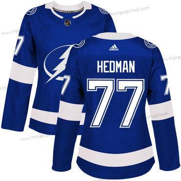 Adidas Žena Tampa Bay Lightning #77 Victor Hedman Modrý Domácí Autentické Sešitý NHL Dres