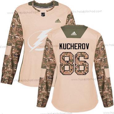 Adidas Žena Tampa Bay Lightning #86 Nikita Kucherov Camo Autentické 2017 Veterans Day Sešitý NHL Dres