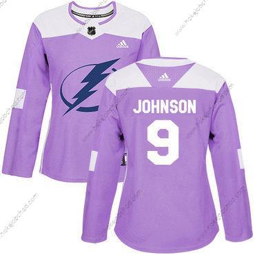 Adidas Žena Tampa Bay Lightning #9 Tyler Johnson Nachový Autentické Bojuje proti rakovině Sešitý NHL Dres